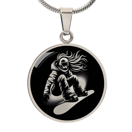 Personalized Snowboarding Necklace