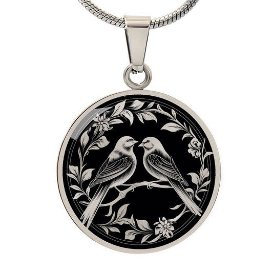 Personalized Love Bird Necklace