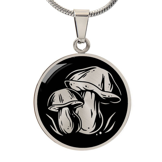 Personalized Mushroom Necklace
