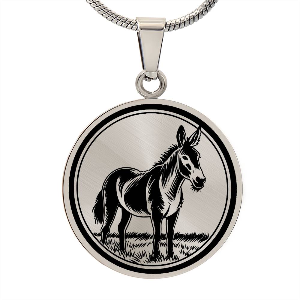 Personalized Donkey Necklace