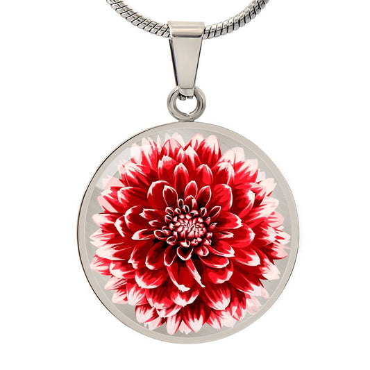 Dahlia Flower Necklace
