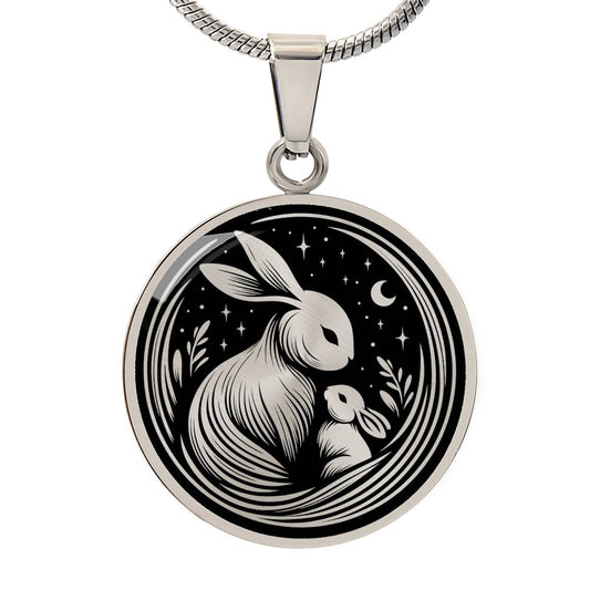 Mother & Baby Bunny Necklace