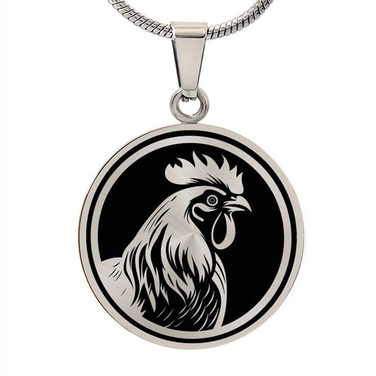 Personalized Rooster Necklace