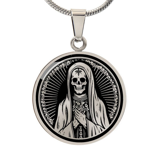 Personalized Santa Muerte Necklace