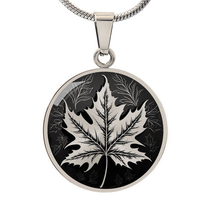 Personalized Maple Leaf Necklace