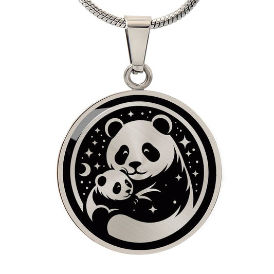 Mother & Baby Panda Necklace