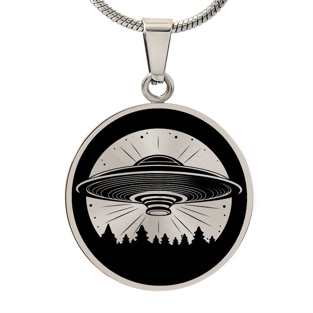 Personalized UFO Necklace