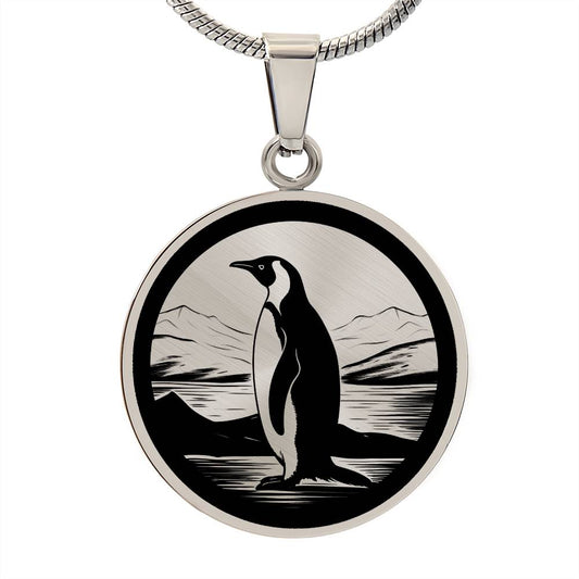 Personalized Penguin Necklace