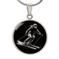 Personalized Skiing Necklace