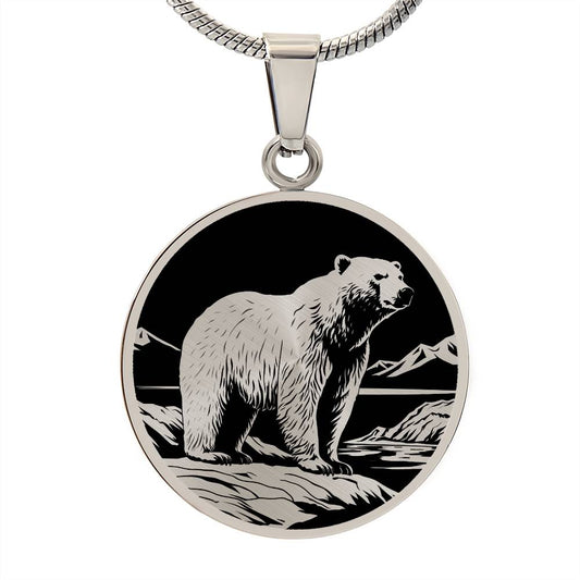 Personalized Polar Bear Necklace