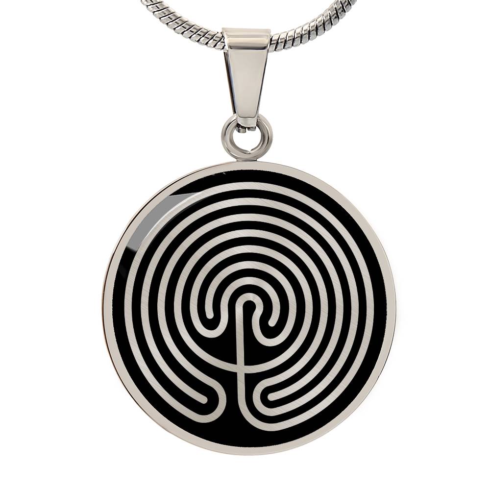 Personalized Mogor Labyrinth Necklace