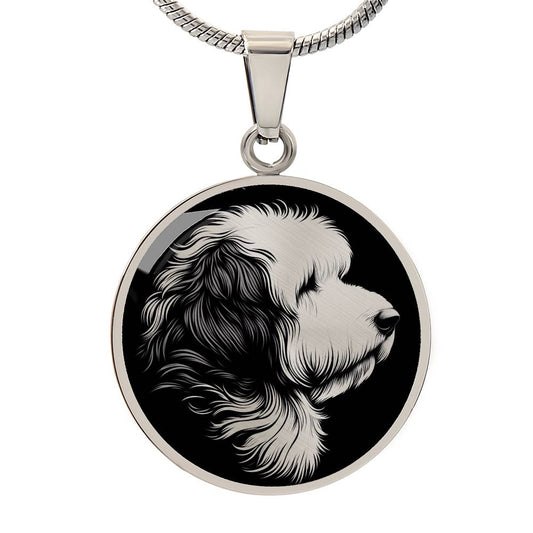 Personalized Old English Sheepdog Necklace