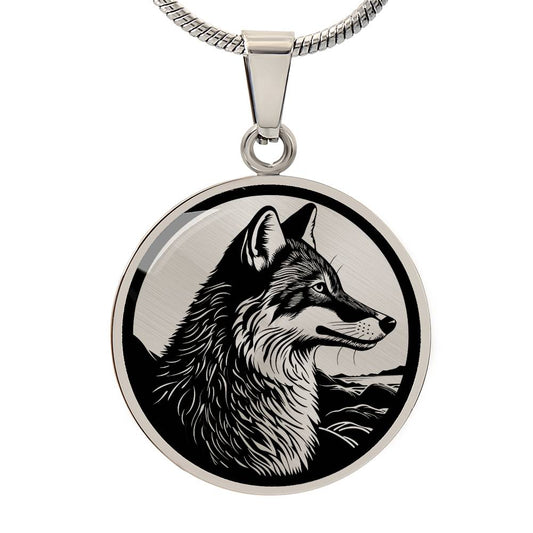 Personalized Coyote Necklace