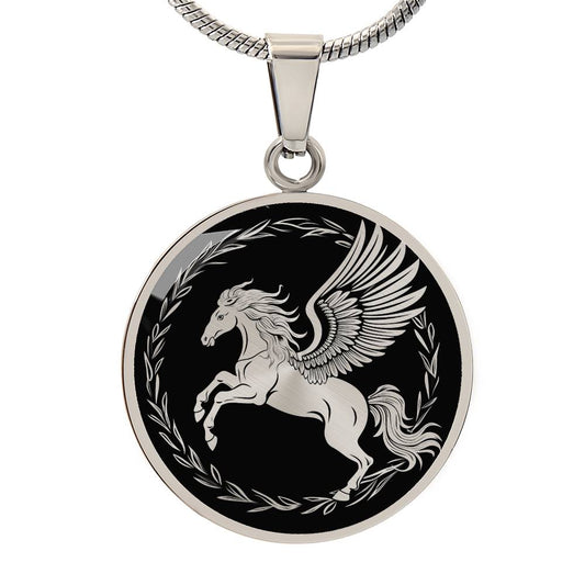 Personalized Pegasus Necklace