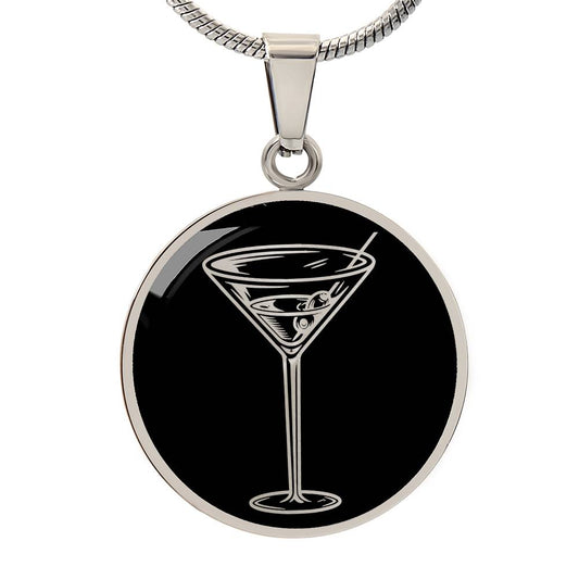 Personalized Martini Necklace