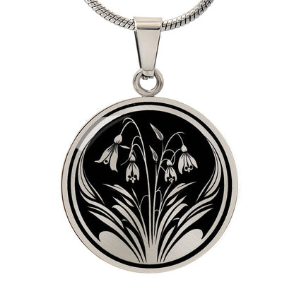 Personalized Snowdrop Necklace