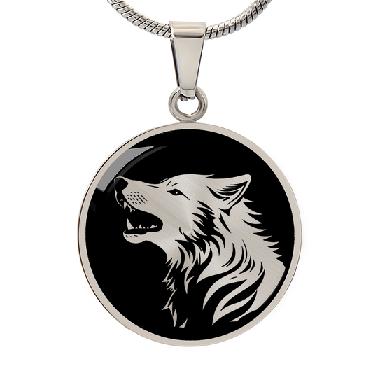 Personalized Wolf Necklace