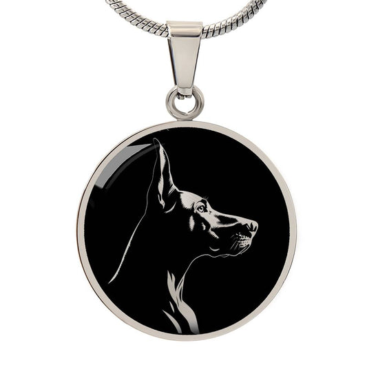 Personalized Dobermann Necklace