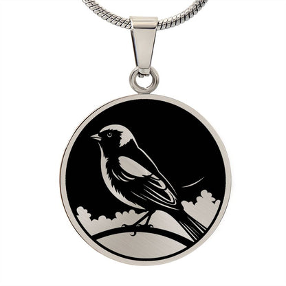 Personalized Goldfinch Necklace