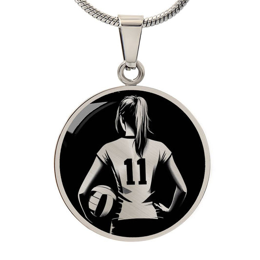 Personalized Volleyball Necklace