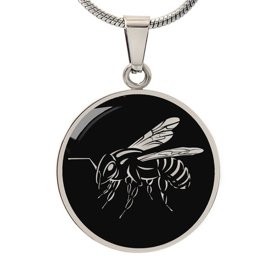 Personalized Bee Necklace