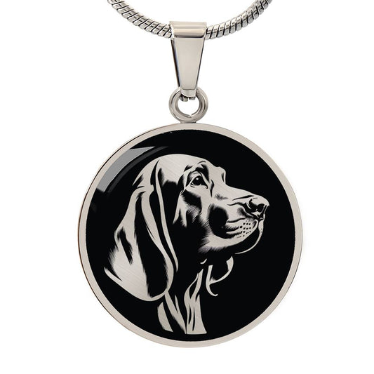 Personalized Bloodhound Necklace