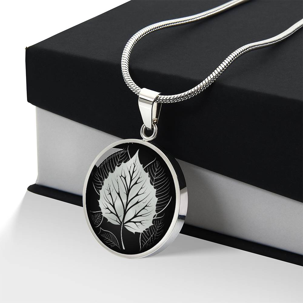 Personalized Aspen Leaf Necklace