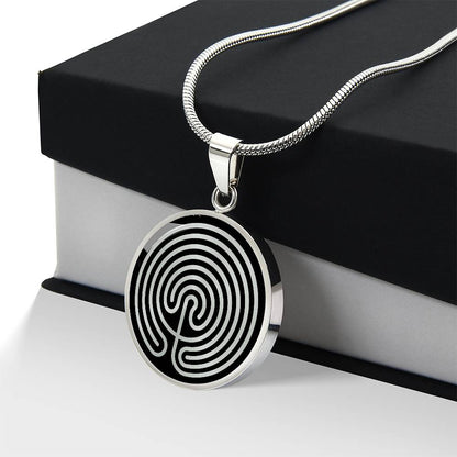 Personalized Mogor Labyrinth Necklace