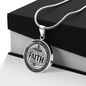 For we walk by faith, not by sight Necklace