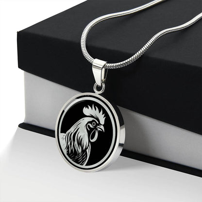 Personalized Rooster Necklace