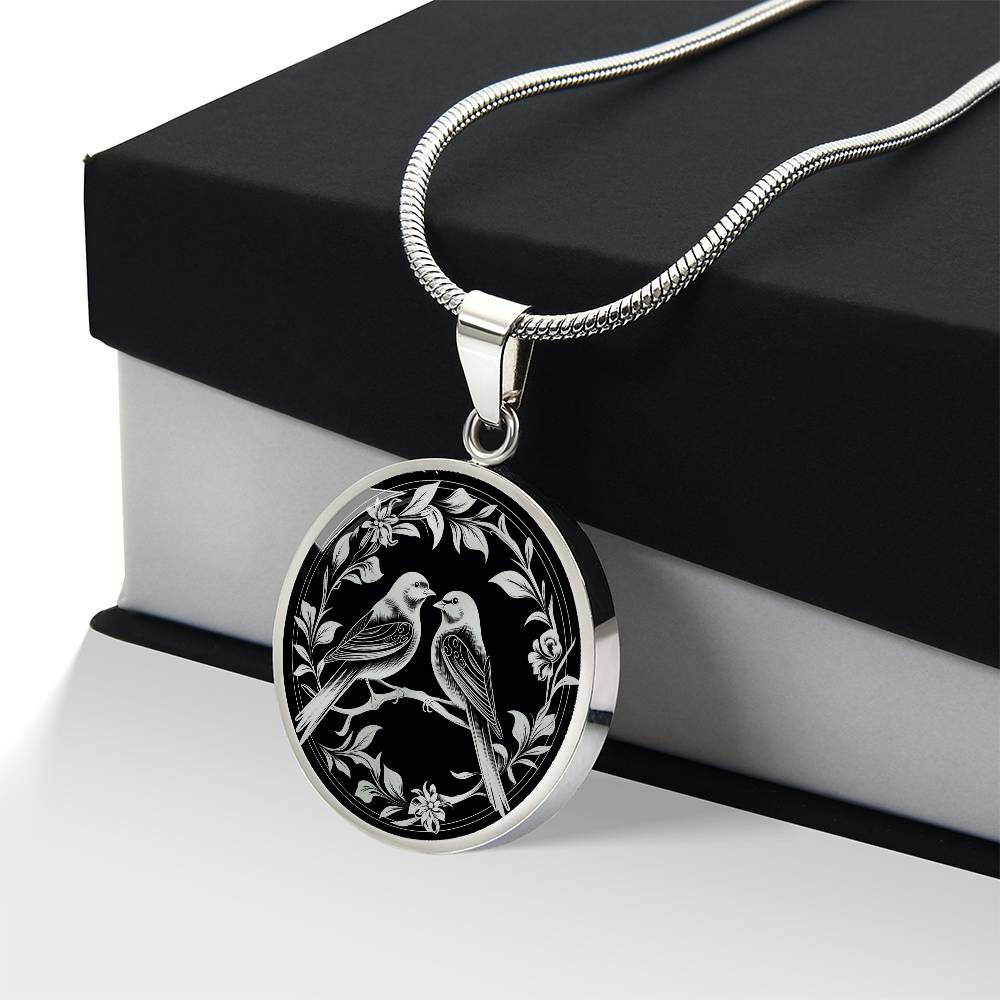 Personalized Love Bird Necklace