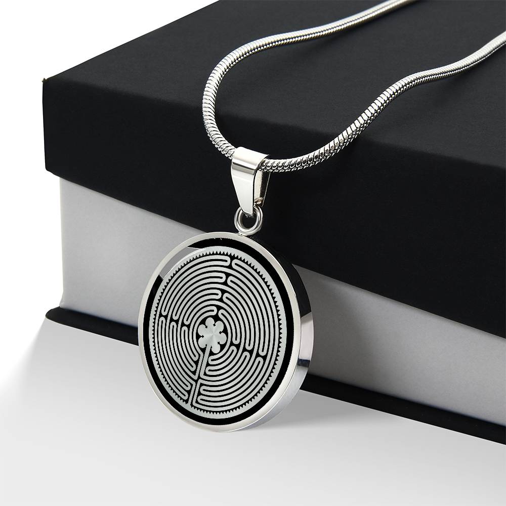 Personalized Labyrinth Necklace