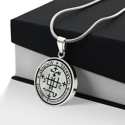 Personalized Archangel Gabriel Sigil Necklace