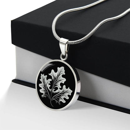 Personalized Oak Leaf Necklace