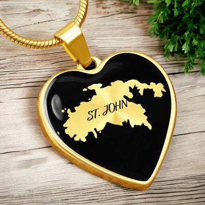 St. John Heart Shaped Necklace