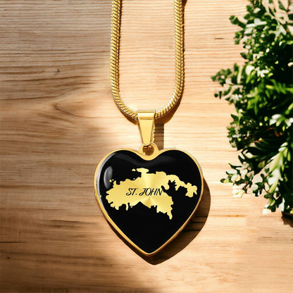 St. John Heart Shaped Necklace