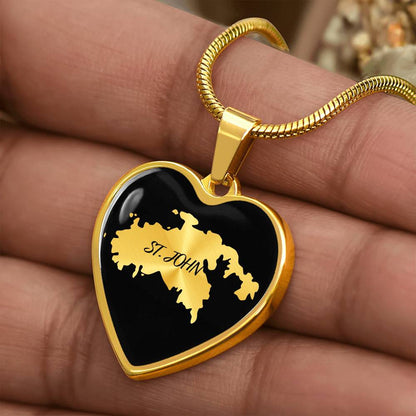 St. John Heart Shaped Necklace