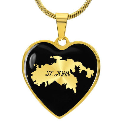 St. John Heart Shaped Necklace