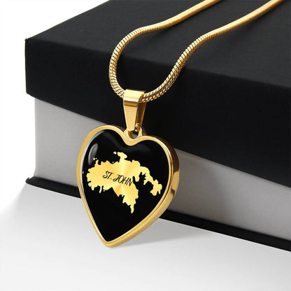 St. John Heart Shaped Necklace