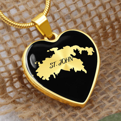 St. John Heart Shaped Necklace