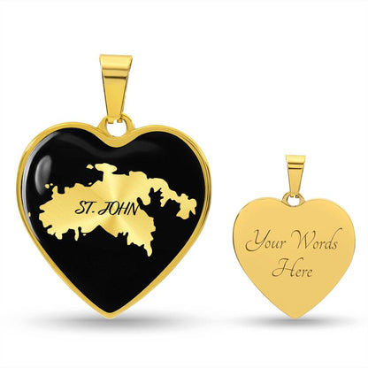 St. John Heart Shaped Necklace