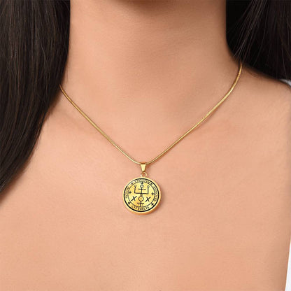 Personalized Archangel Raphael Sigil Necklace