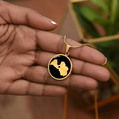 Latvia Necklace - Latvia Gift