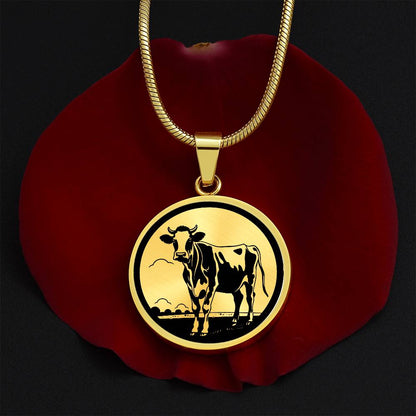 Personalized Cow Necklace