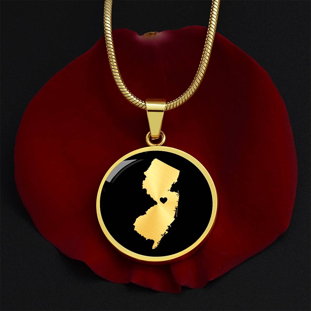 New Jersey Necklace - New Jersey Gift