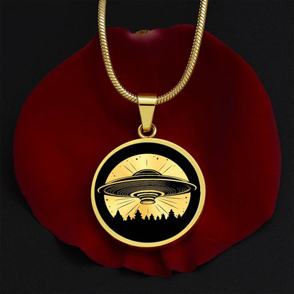 Personalized UFO Necklace