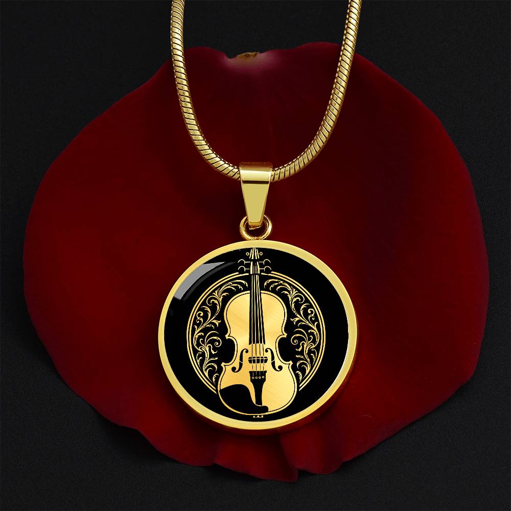 Personalized Violin Necklace