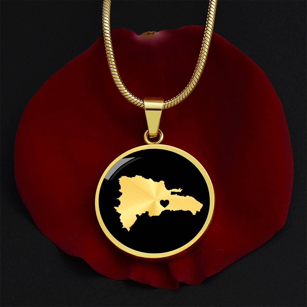 Dominican Republic Necklace - Dominican Republic Gift