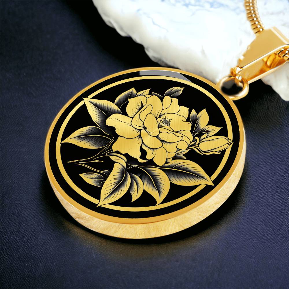 Personalized Gardenia Necklace