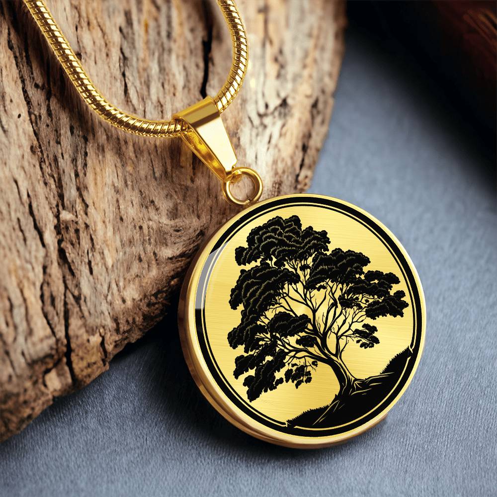 Personalized Maple Tree Necklace